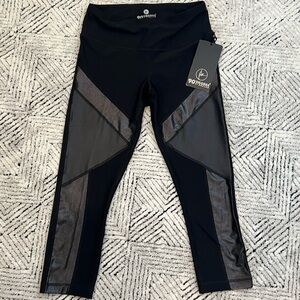 90 Degree By Reflex Black Mesh Leggings